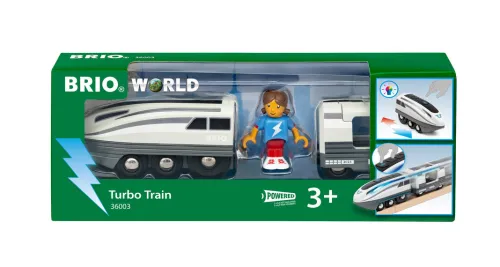 Ravensburger Spieleverlag Modelle & Konstruktion-36003 BRIO Turbo-Zug - Batteriebetriebener Spielzeugzug für Kinder ab 3 Jahren