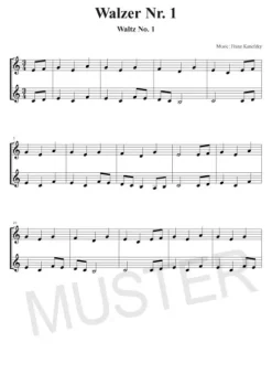 Hage Musikverlag Musikwissenschaft-100 leichte Duette für 2 Trompeten