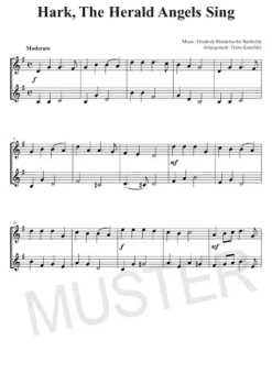 Hage Musikverlag Musikwissenschaft-100 leichte Duette für 2 Trompeten