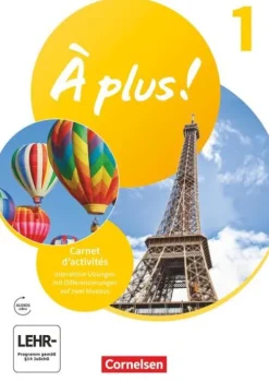 Cornelsen Verlag GmbH Nach Schulform·Gesamtschule|Nach Bundesländern·Thüringen-À plus ! 2. Fremdsprache. Band 1 - Carnet d'activités mit interaktiven Übungen
