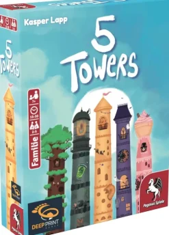 Pegasus Spiele GmbH Familien- & Gesellschaftsspiele*5 Towers (Deep Print Games)