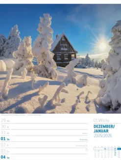 Ackermann Kunstverlag Wochenkalender-Abenteuer Deutschland Wochenplaner Kalender 2026 | Naturparadiese