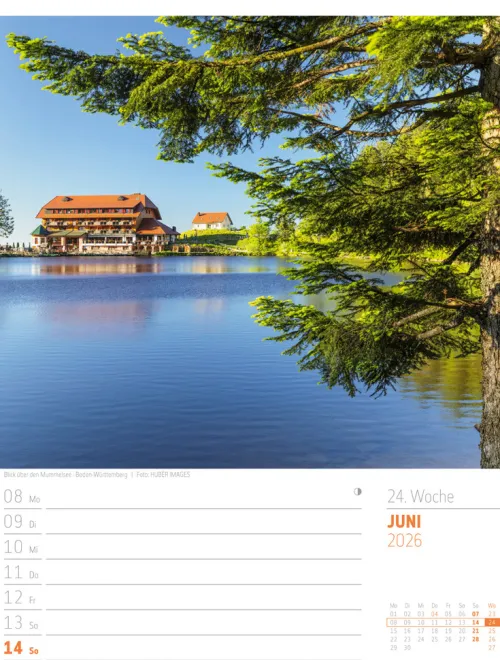 Ackermann Kunstverlag Wochenkalender-Abenteuer Deutschland Wochenplaner Kalender 2026 | Naturparadiese