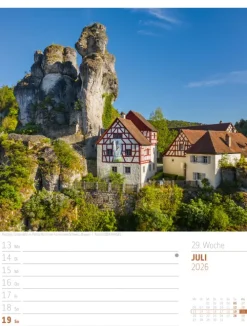 Ackermann Kunstverlag Wochenkalender-Abenteuer Deutschland Wochenplaner Kalender 2026 | Naturparadiese