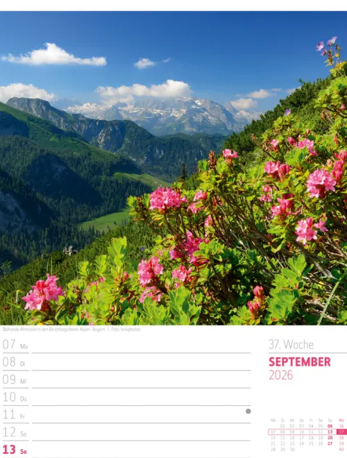 Ackermann Kunstverlag Wochenkalender-Abenteuer Deutschland Wochenplaner Kalender 2026 | Naturparadiese