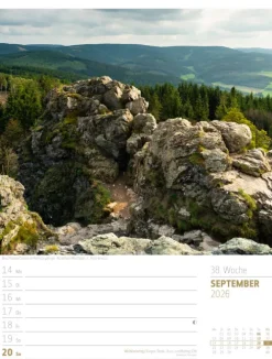 Ackermann Kunstverlag Wochenkalender-Abenteuer Deutschland Wochenplaner Kalender 2026 | Naturparadiese