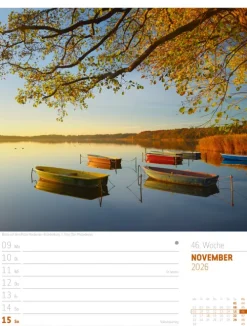 Ackermann Kunstverlag Wochenkalender-Abenteuer Deutschland Wochenplaner Kalender 2026 | Naturparadiese