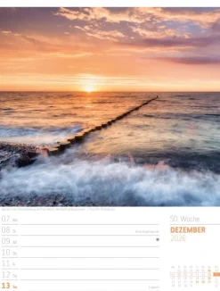 Ackermann Kunstverlag Wochenkalender-Abenteuer Deutschland Wochenplaner Kalender 2026 | Naturparadiese