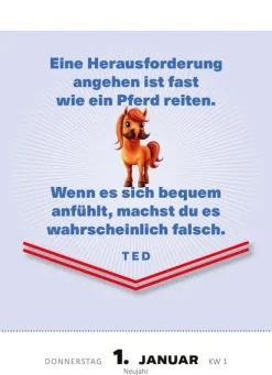 ars edition Abreiß-Kalender-Abreißkalender Mach's wie Ted, sei ein Goldfisch 2026