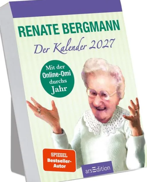 Ars Edition GmbH Geburtstagskalender*Abreißkalender Renate Bergmann - Der Kalender 2027