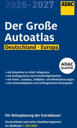 ADAC Karten & Atlanten*Der Große Autoatlas 2026/2027 Deutschland und seine Nachbarregionen 1:300.000