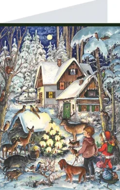 Adventskalender "Postkarte Waldweihnacht"*Richard Sellmer Verlag