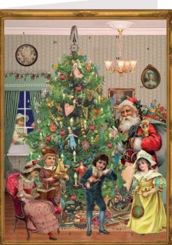 Richard Sellmer Verlag Postkartenkalender*Adventskalender "Postkarte Unterm Weihnachtsbaum"
