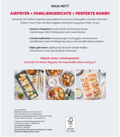 Naumann & Göbel Verlagsg. Schnelle Küche|Kochbücher Nach Zutaten*Airfryer Familienrezepte