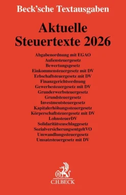 C.H. Beck Jura*Aktuelle Steuertexte 2026