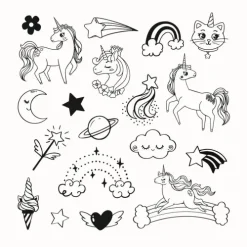 - Kinder Stempel Funny Einhorn*Aladine Hot