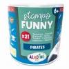 Aladine Stempel & -Kissen*- Kinder Stempel Funny Piraten