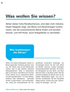 Alles über Aktien*Stiftung Warentest Clearance