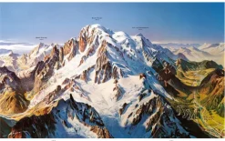 Prestel Verlag Karten & Atlanten*Alpen. Die Kunst der Panoramakarte