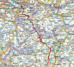 Alpenüberquerung Bodensee - Gardasee*Bergverlag Rother Discount