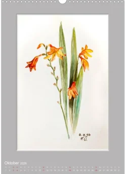 Calvendo Wandkalender*Alpenblumen Aquarelle aus Tirol (Wandkalender 2026 DIN A3 hoch), Monatskalender
