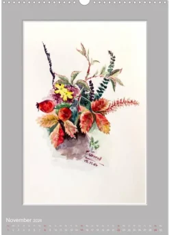 Calvendo Wandkalender*Alpenblumen Aquarelle aus Tirol (Wandkalender 2026 DIN A3 hoch), Monatskalender