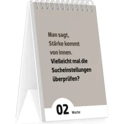 Alpha Edition - Der Abgründe Kalender 2026 - Wochenkalender mit 53 tiefschwarzen Sprüchen & bissiger Ironie, schwarzhumoriger Tischaufstellkalender, perfektes Geschenk für Zyniker und Sarkasmus-Fans*teNeues Calendars & Stationery GmbH & Co. KG Best