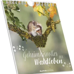 Alpha Edition - Geheimnisvolles Waldleben 2026 - Postkartenkalender 16×17 cm mit 53 Naturmotiven, FSC-zertifiziert, als Tisch- & Wandkalender nutzbar, perforierte Karten zum Verschicken & Sammeln*teNeues Calendars & Stationery GmbH & Co. KG