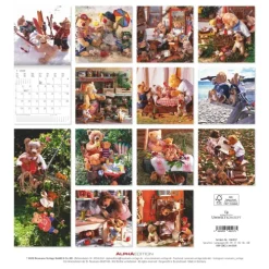 Alpha Edition - Teddy Kalender 2026 - Bildkalender & Wandkalender im Broschürenformat 30×30 cm, aufgeklappt 30×60 cm mit 12 liebevollen Teddy-Motiven & Poster, FSC-zertifiziert*teNeues Calendars & Stationery GmbH & Co. KG Sale