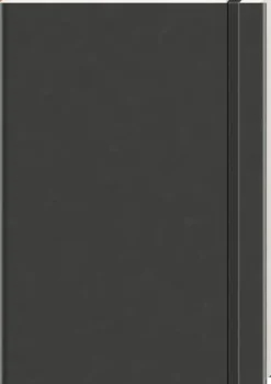 Anaconda Notizbuch/Notebook/Blank Book, punktiert, textiles Gummiband, schwarz, Hardcover (A5), 120g/m² Papier*Anaconda Verlag Online