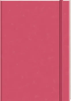 Anaconda Notizbuch/Notebook/Blank Book, punktiert, textiles Gummiband, pink, Hardcover (A5), 120g/m² Papier*Anaconda Verlag New
