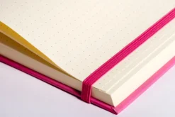 Anaconda Notizbuch/Notebook/Blank Book, punktiert, textiles Gummiband, pink, Hardcover (A5), 120g/m² Papier*Anaconda Verlag New