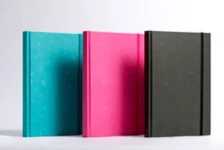 Anaconda Notizbuch/Notebook/Blank Book, punktiert, textiles Gummiband, pink, Hardcover (A5), 120g/m² Papier*Anaconda Verlag New