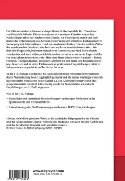 Walter de Gruyter Chemie*Analytik