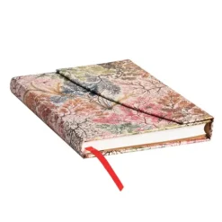 Paperblanks Ltd. Notizbücher & -Blöcke-Anemone Midi Lined Hardcover Journal (Wrap Closure)