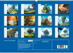 Calvendo Wandkalender*Anime Traumwelten (hochwertiger Premium Wandkalender 2026 DIN A2 quer), Kunstdruck in Hochglanz