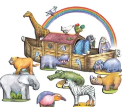 Arche Noah basteln aus Papier Bastelbogen Ausschneidebogen*Atelier Color Outlet