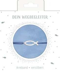 Armband - mit Fischanhänger (versilbert)*Coppenrath Discount