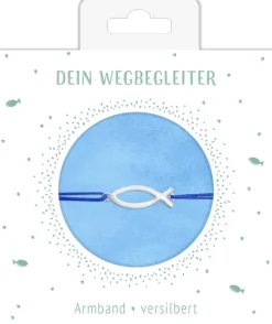 Armband - mit Fischanhänger (versilbert)*Coppenrath Discount