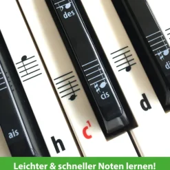 ARTIST AHEAD® Noten Aufkleber für Klavier & Keyboard*Artist Ahead Musikverlag Discount