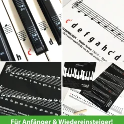 ARTIST AHEAD® Noten Aufkleber für Klavier & Keyboard*Artist Ahead Musikverlag Discount