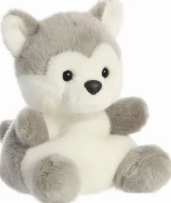 Aurora World Puppen & Stofftiere-Aurora 33474 - Palm Pals Busky Husky, Plüschtier, 13 cm