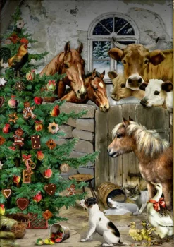 Coppenrath Wandkalender-A4-Wandkalender - Weihnacht im Stall