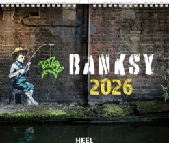 Heel Verlag Wandkalender-Banksy Kalender 2026 Premium XXL-Posterkalender