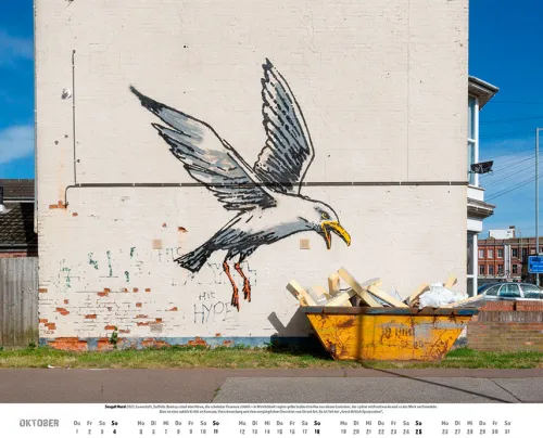 Heel Verlag Wandkalender-Banksy Kalender 2026 Premium XXL-Posterkalender