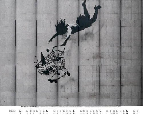 Heel Verlag Wandkalender-Banksy Kalender 2026 Premium XXL-Posterkalender