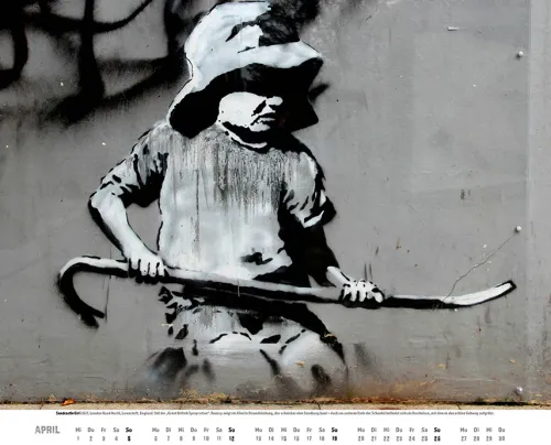 Heel Verlag Wandkalender-Banksy Kalender 2026 Premium XXL-Posterkalender