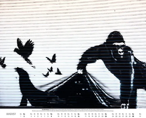Heel Verlag Wandkalender-Banksy Kalender 2026 Premium XXL-Posterkalender