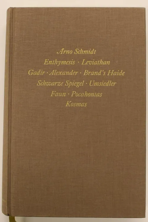 Suhrkamp Verlag Gesamtausgaben*Bargfelder Ausgabe. Werkgruppe I. Romane, Erzählungen, Gedichte, Juvenilia