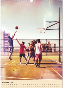 Calvendo Wandkalender*Basketball Fun (Wandkalender 2026 DIN A3 hoch), Monatskalender